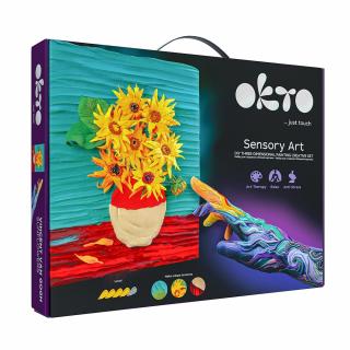 Set pictura 3D cu argila usoara, 30 40cm - Sunflowers