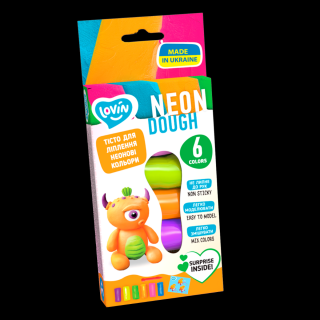 Set plastilina Lovin 6pcs 15gr - Neon