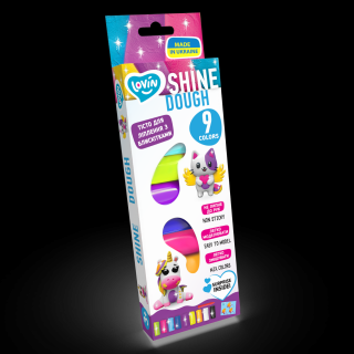 Set plastilina Lovin 9pcs 15gr - Shine