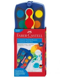 Acuarele 24 Culori Albastru Connector Faber-Castell