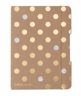 Caiet my.book flex, A5, 40 file, Dictando, coperta carton, motiv Pure Glam, Herlitz