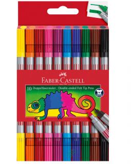 Carioca 10 Culori 2 Capete Faber-Castell