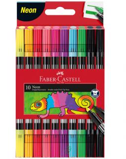 Carioca 10 Culori Neon 2 Capete Faber-Castell