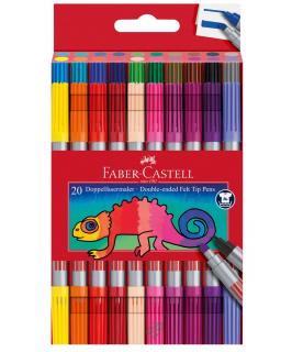 Carioca 20 Culori 2 Capete Faber-Castell