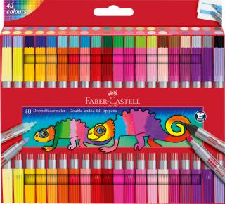 Carioca 40 Culori  2 Capete Faber-Castell