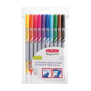 Carioca + Fineliner my.pen, set 10, Herlitz