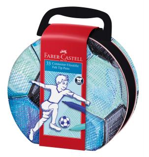 Carioci 33 Culori Fotbal Connector Faber-Castell