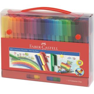 Carioci 60 Culori Connector Cutie Cadou Faber-Castell