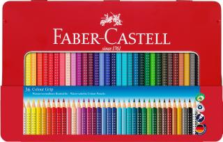 Creioane Colorate Grip 2001 36 culori   cutie metal Faber-Castell