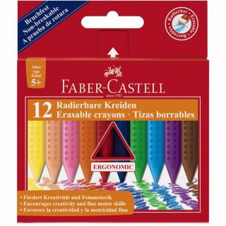 Creioane Colorate Plastic 12 culori standard Faber-Castell