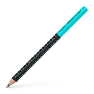 Creion Grafit B Jumbo Two Tone Negru-Turquoise 2022, Faber-Castell