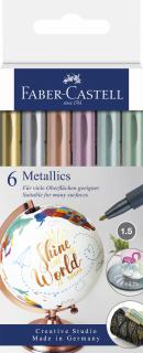 Markere Metallics Set 6 Buc Faber-Castell