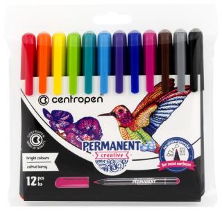 Markere Permanente Creative 12 set, Centropen