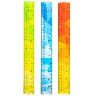 Rigla 30 cm Multicolora Flexibila, Deli