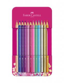 Set 12 Creioane colorate Sparkle Faber-Castell