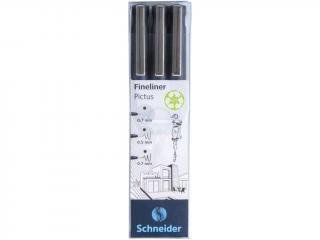 Set 3 buc Fineliner Pictus, Schneider