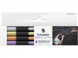 Set 4x Liner metalic Paint-It 020 1-2 mm, Schneider