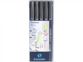 Set 5 buc Fineliner Pictus, Schneider