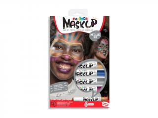 Set 6 Markere machiaj Mask-Up Metallic, Carioca