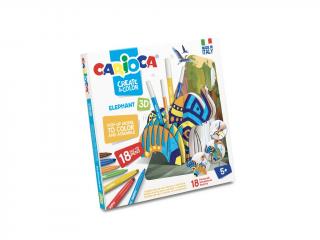 Set creativ Create  Color Carioca Elefant 3D, Carioca