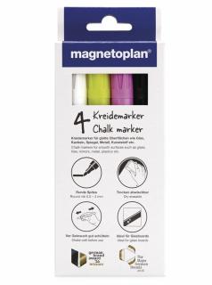 Set Markere Creta Lichida pentru Glassboard Magnetoplan