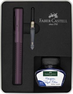 Set Stilou + Cerneala + Convertor GRIP 2011 Berry Faber-Castell