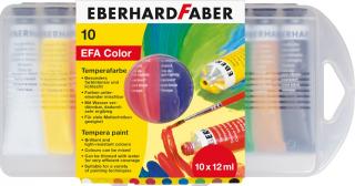 Tempera 10 Culori 12 ML Cutie Plastic, EBERHARD FABER