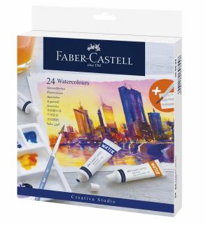 Tempera Acuarele 24 culori + paleta Faber-Castell