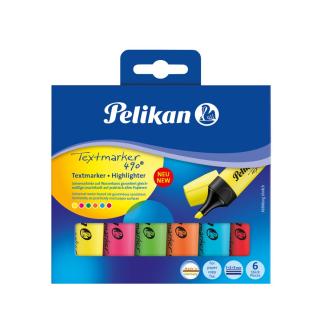 Textmarker 490, set 6 culori, Pelikan