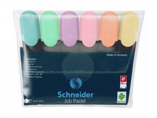 Textmarker Schneider Job Pastel 6 set