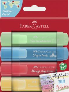 TEXTMARKER SET 4 PASTEL CUTIE CARTON FABER-CASTELL