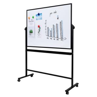 Whiteboard Magnetic Mobil Rama Aluminiu, Deli (in 2 dimensiuni )