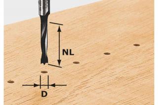 Festool Burghiu pentru gauri de dibluri HW D3 16