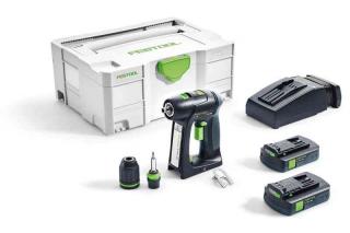 Festool Masini de gaurit si insurubat cu acumulatori C 18 Li 3,1-Compact