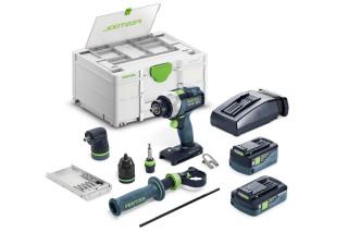 Festool Masini de gaurit si insurubat cu acumulatori QUADRIVE TDC 18 4 5,0 4,0 I-Set