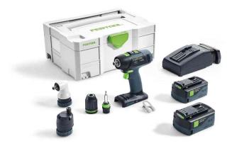 Festool Masini de gaurit si insurubat cu acumulatori T 18+3 Li 5,2-Set