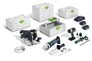 Festool Set cu acumulatori Combo pentru constructii din lemn HKC 55 TPC 18 AGC 18 TB M 137