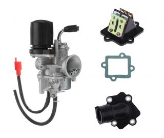 Carburator + Gat + Muzicuta Scuter Motron Thunder   Syncro 2T 49cc 50cc 80cc Soc Electronic