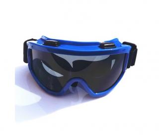 Ochelari Moto Scuter ATV Cross - albastru - lentrila inchisa