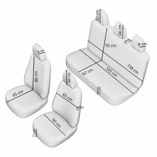 SET HUSE SCAUN RACING NEGRU