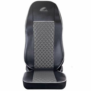 SET HUSE SCAUN TRUCK UMBRELLA PENTRU VOLVO EURO 5 PIELE ECOLOGICA NEAGRA