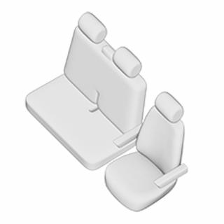 SET HUSE SCAUN UMBRELLA PENTRU VW T5 (2+1) TRANSPORTER VAN 2004-2015
