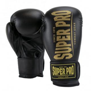 MANUSI BOX KICKBOXING SUPERPRO COMBAT CHMAP BLACK GOLD