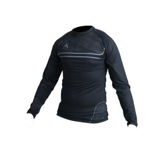 RASHGUARD CU MANECA LUNGA ARMURA NEGRU SILVER COLLECTION