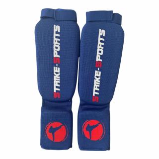 TIBIERE CU VELCRO SUS STRIKESPORTS ALBASTRE
