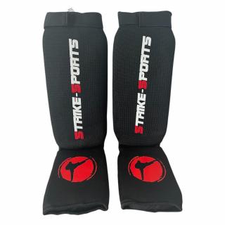 TIBIERE CU VELCRO SUS STRIKESPORTS NEGRE