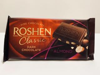 Roshen Classic Dark Chocolate Almond