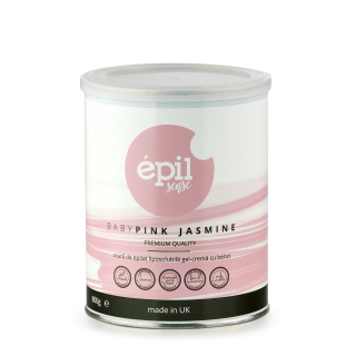 Ceara pentru epilat - piele sensibila BabyPink Jasmine 800g PREMIUM EPILSENSE