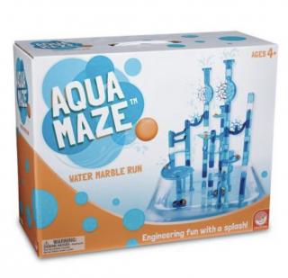 Aqua maze twist, joc de constructie traseu cu bile si apa