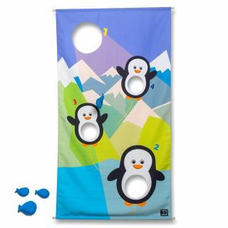 Hraneste pinguinii!, joc de aruncat la tinta, BS Toys